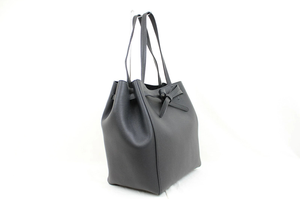 Celine LeatherShoulder Cabas CalfskinBlack Black Bag Phantom Black